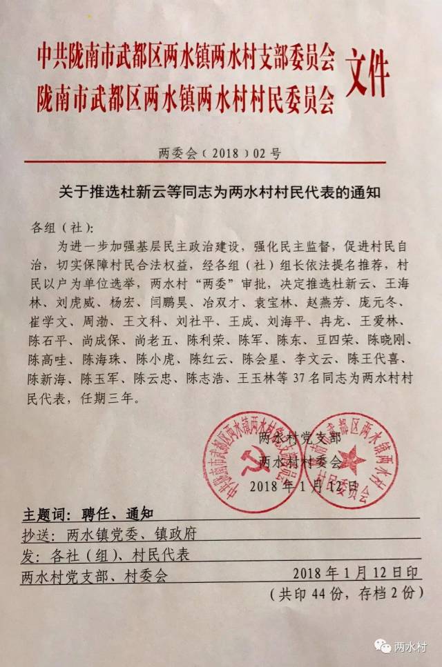 卡瓦村最新人事任命