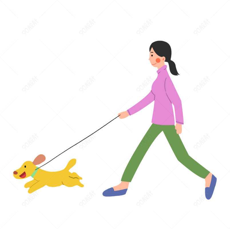 遛狗女孩的新态度,不再受束缚
