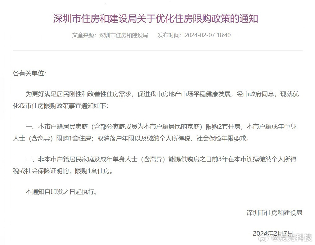深圳最新限购政策出台,影响及未来展望