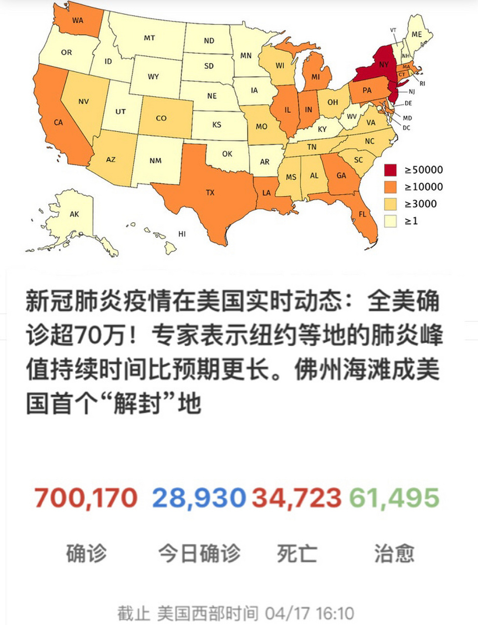 美国新冠疫情最新分析,患者人数持续上升